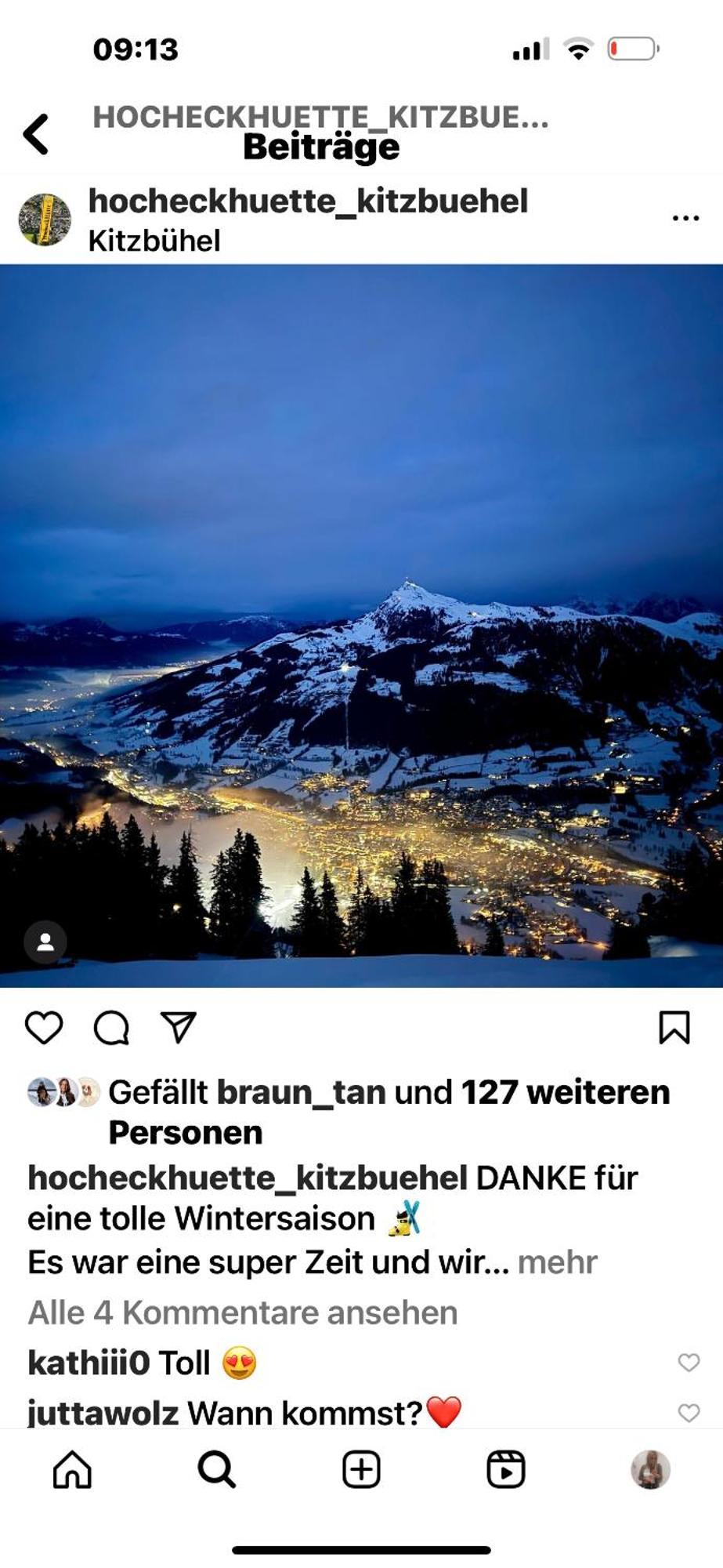 Hocheckhuette On Top Of The Kitzbuehel Hahnenkamm Mountain Exterior photo